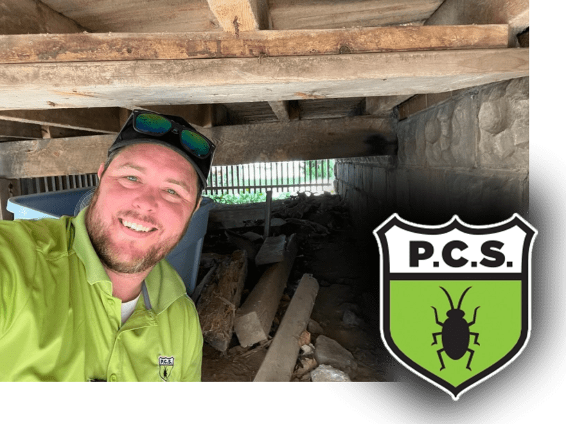 Pest Case Scenario Employee under a deck